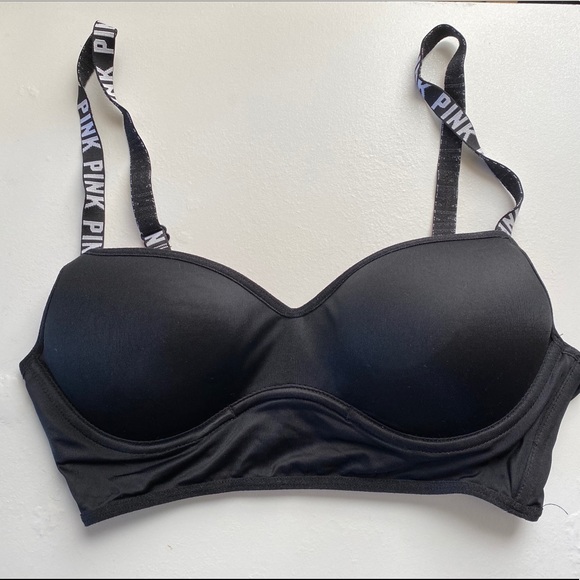 Black Victoria’s Secret pink sports bra - Picture 1 of 3
